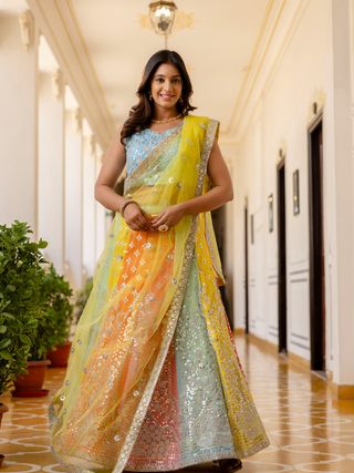 Starfall Luxe Sequin Georgette Lehenga