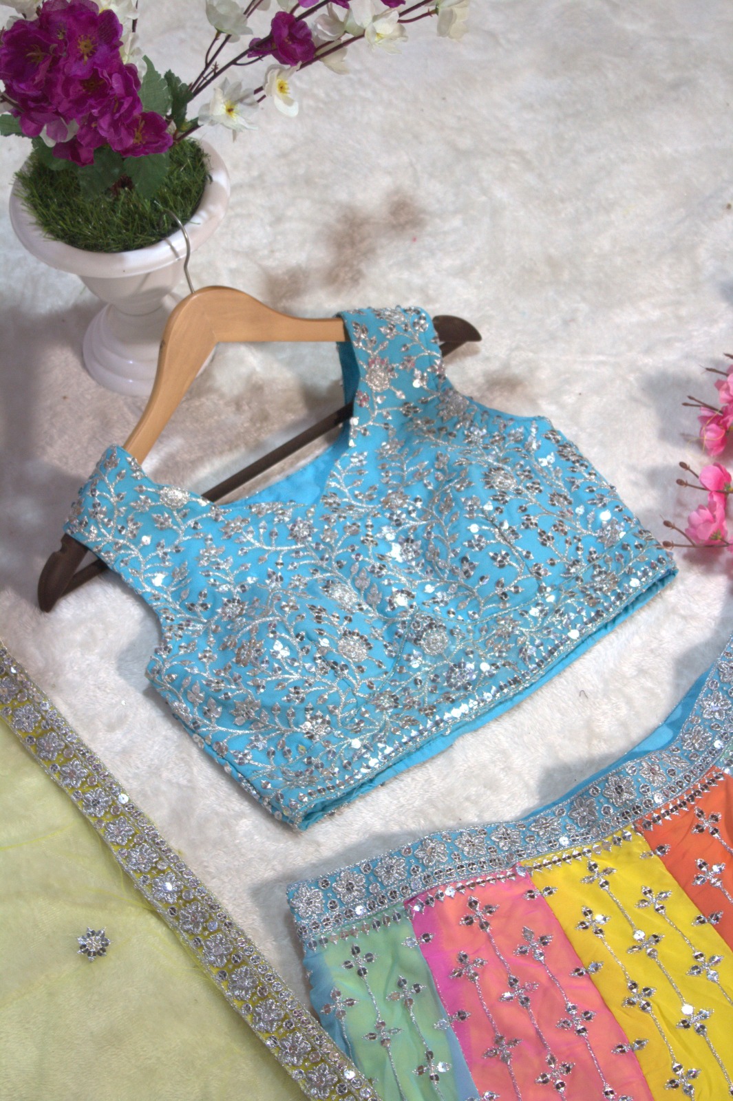 Starfall Luxe Sequin Georgette Lehenga