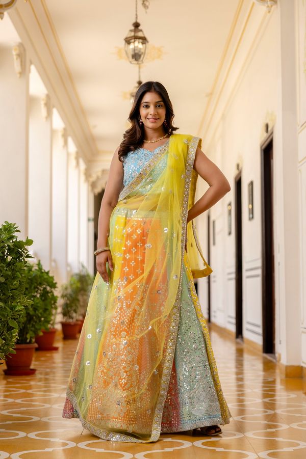 Starfall Luxe Sequin Georgette Lehenga