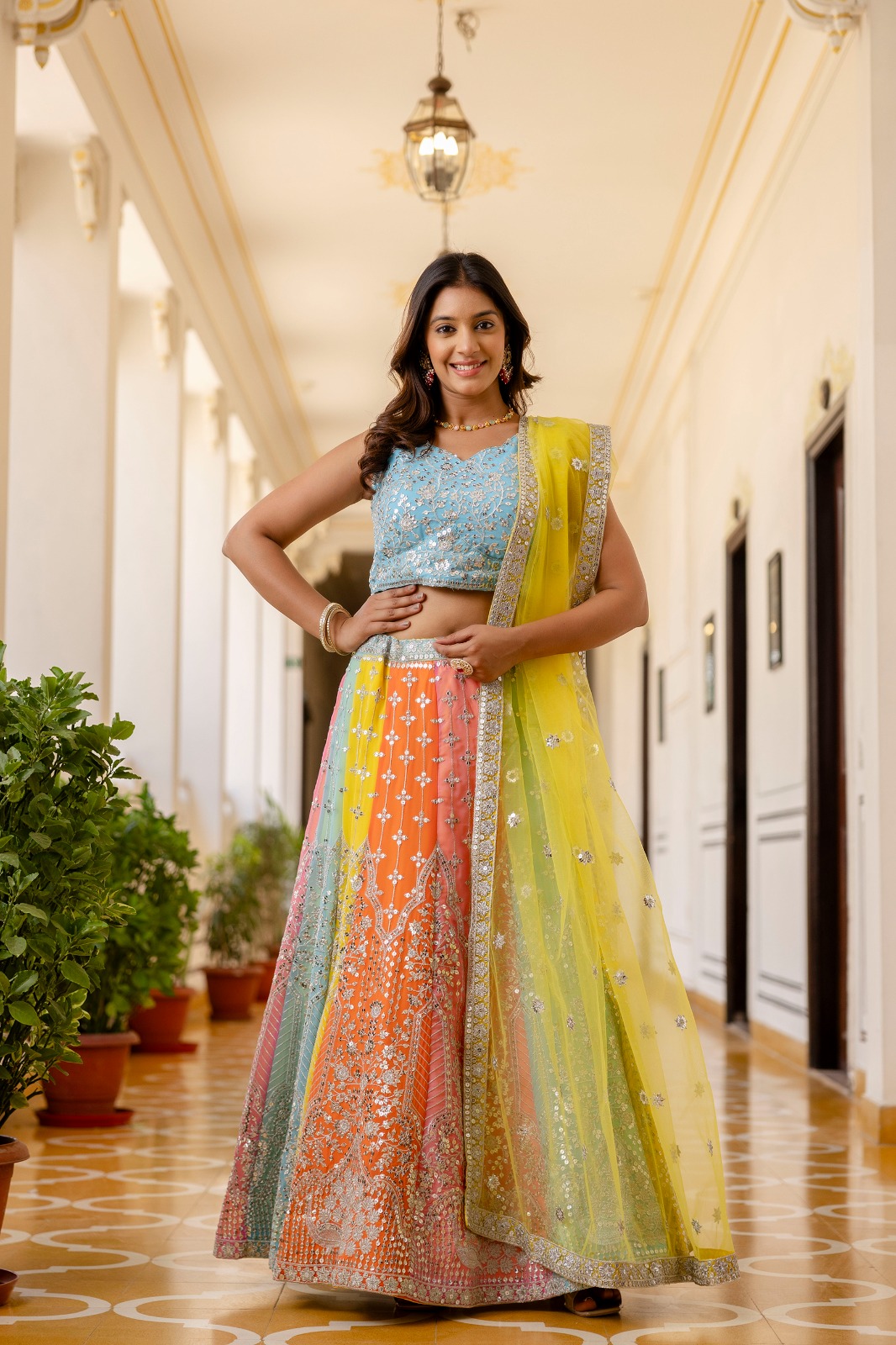 Starfall Luxe Sequin Georgette Lehenga