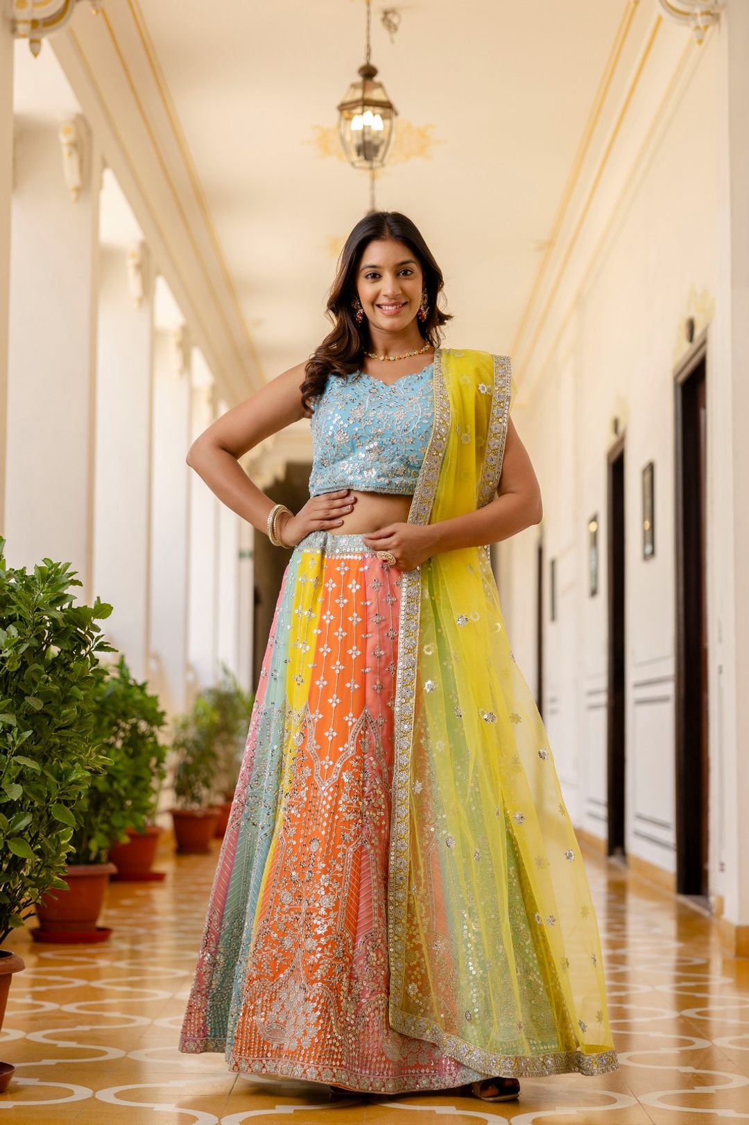 Starfall Luxe Sequin Georgette Lehenga