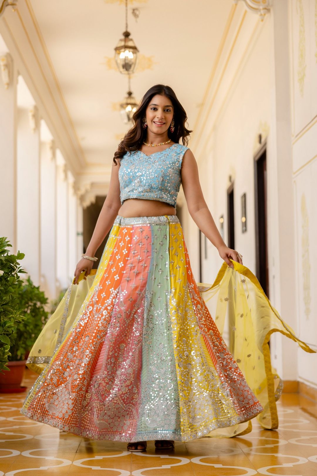 Starfall Luxe Sequin Georgette Lehenga