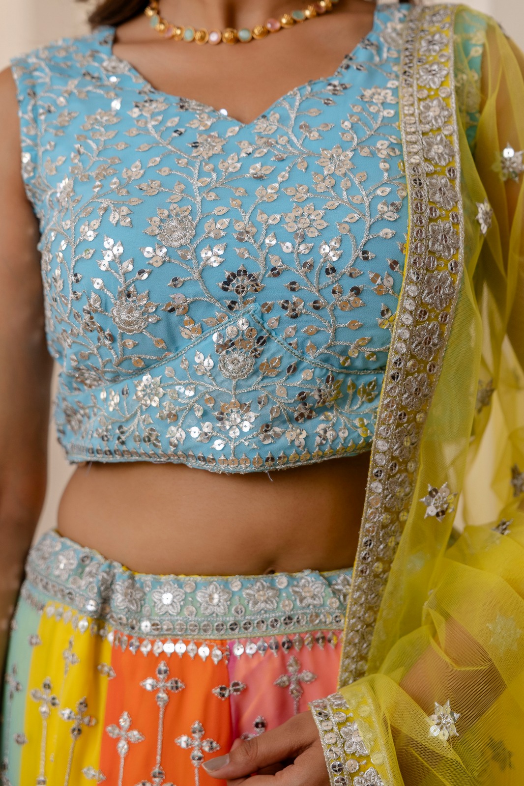 Starfall Luxe Sequin Georgette Lehenga