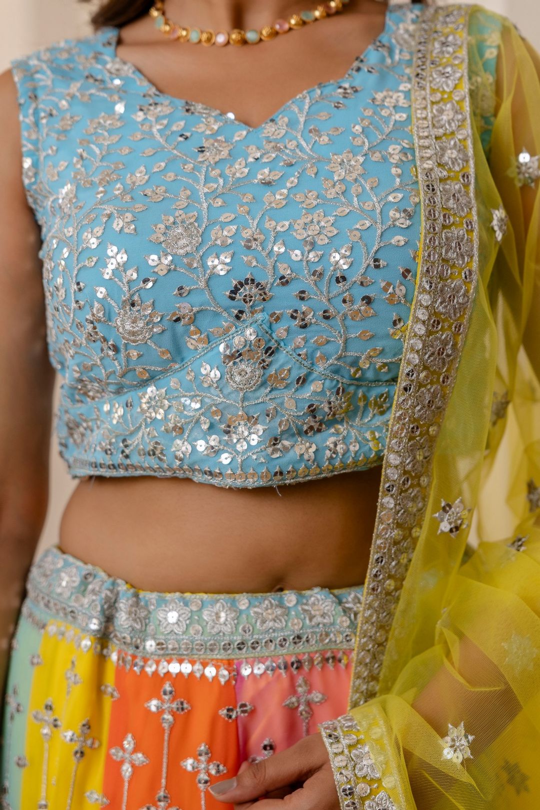 Starfall Luxe Sequin Georgette Lehenga