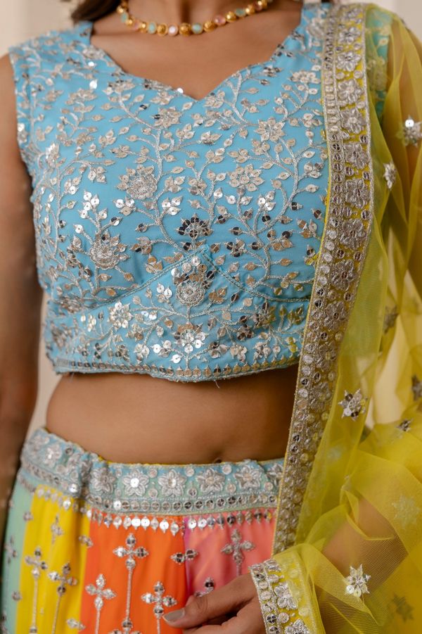 Starfall Luxe Sequin Georgette Lehenga