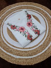 Embroidered Kurti Pant Set with Taby Dupatta