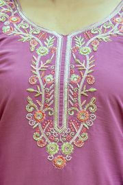 Lavender Chanderi Silk Kurti