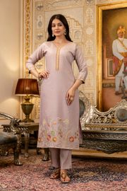 Castilian Pink with Embroidery and Jacquard salwar suits