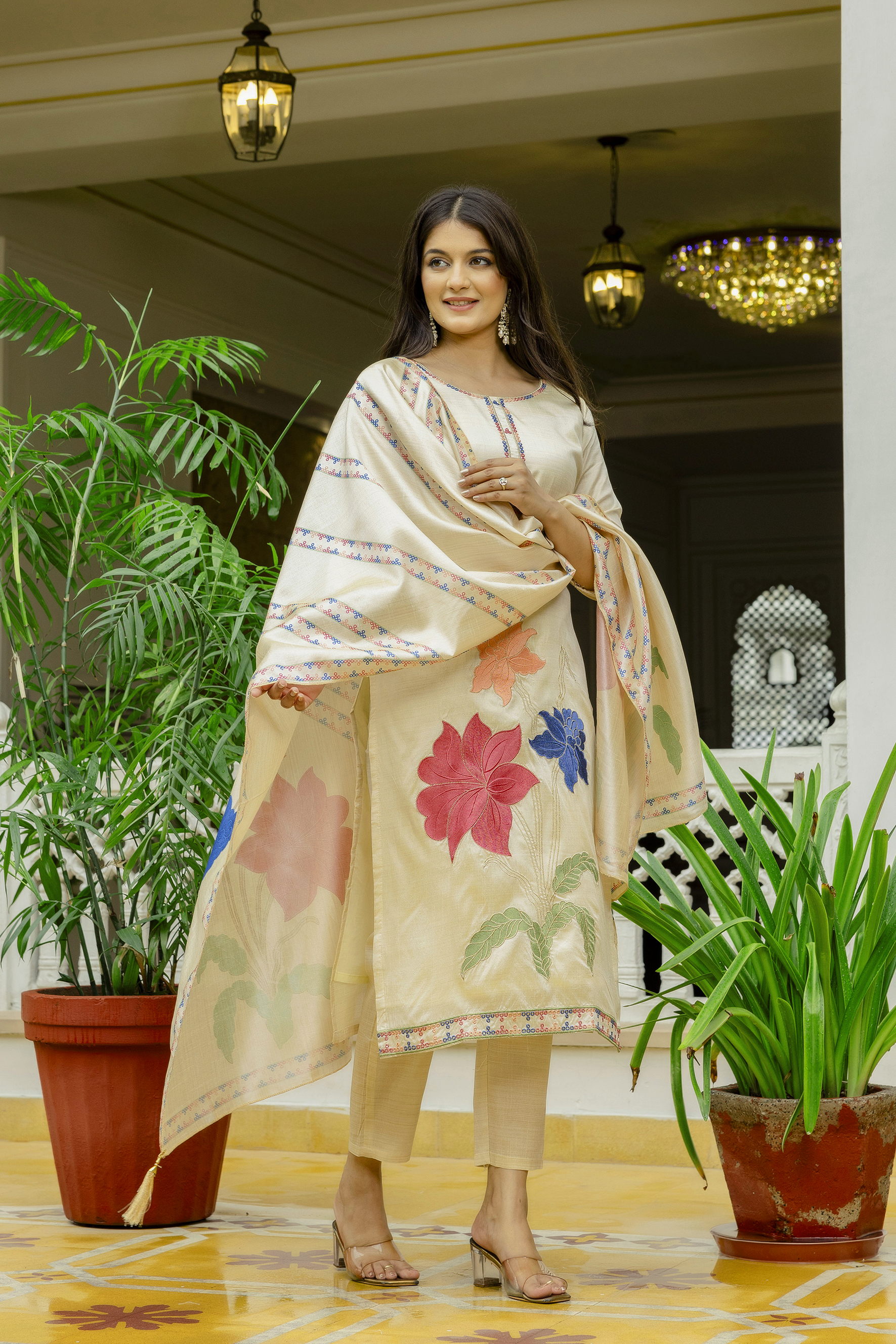 Elegant Camel Shade Salwar Suit Set