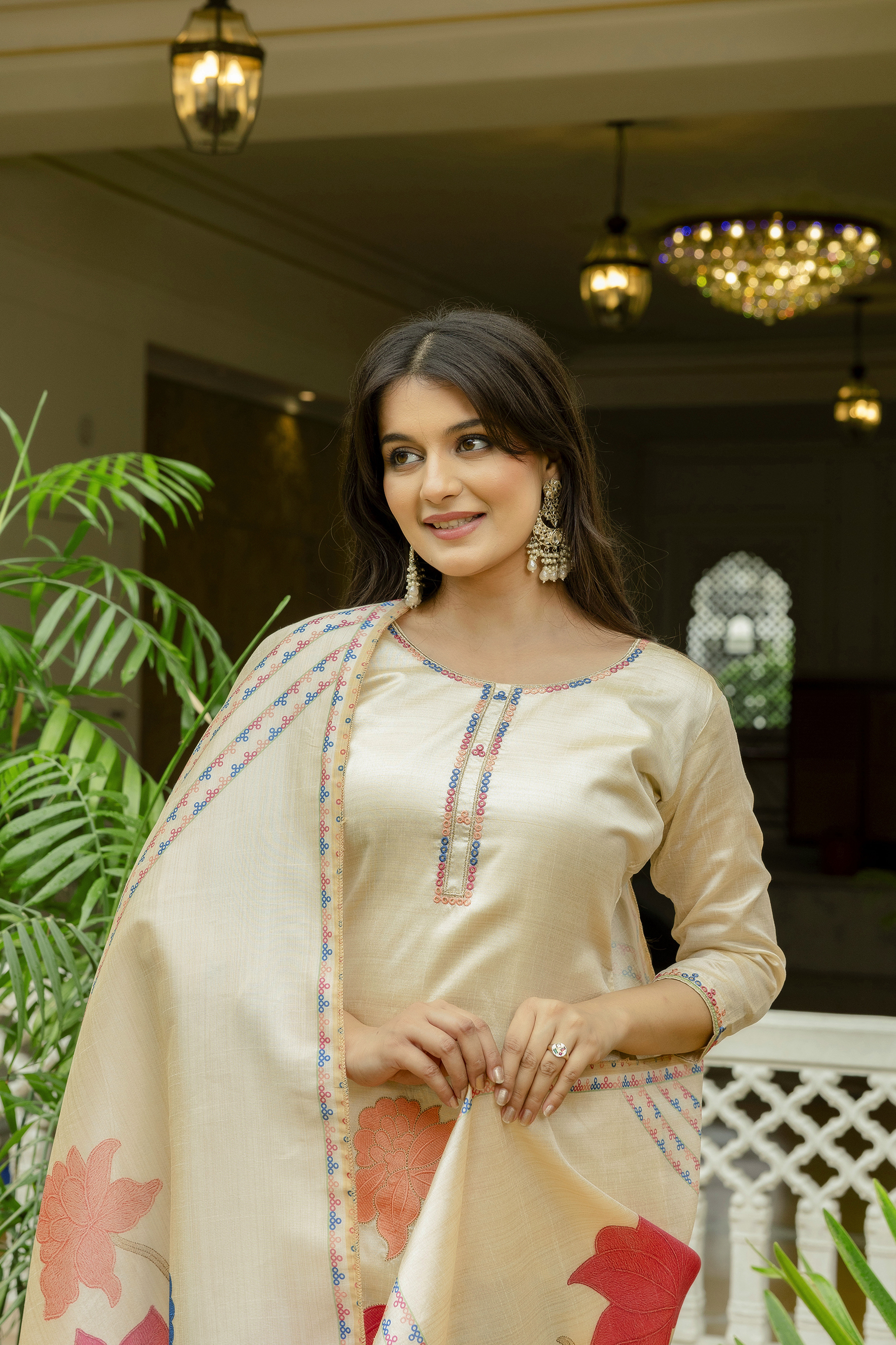 Elegant Camel Shade Salwar Suit Set