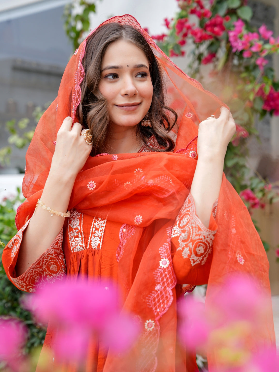 Orange Radiance Salwar Suit