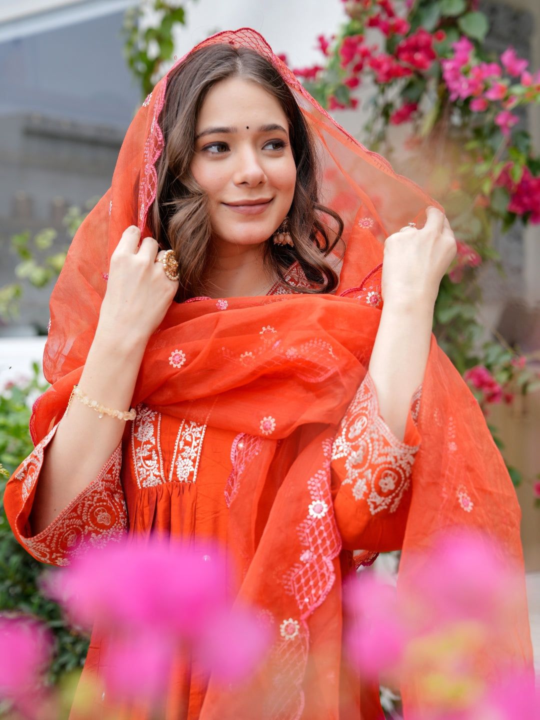 Orange Radiance Salwar Suit