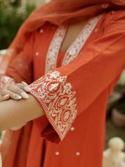 Orange Radiance Salwar Suit