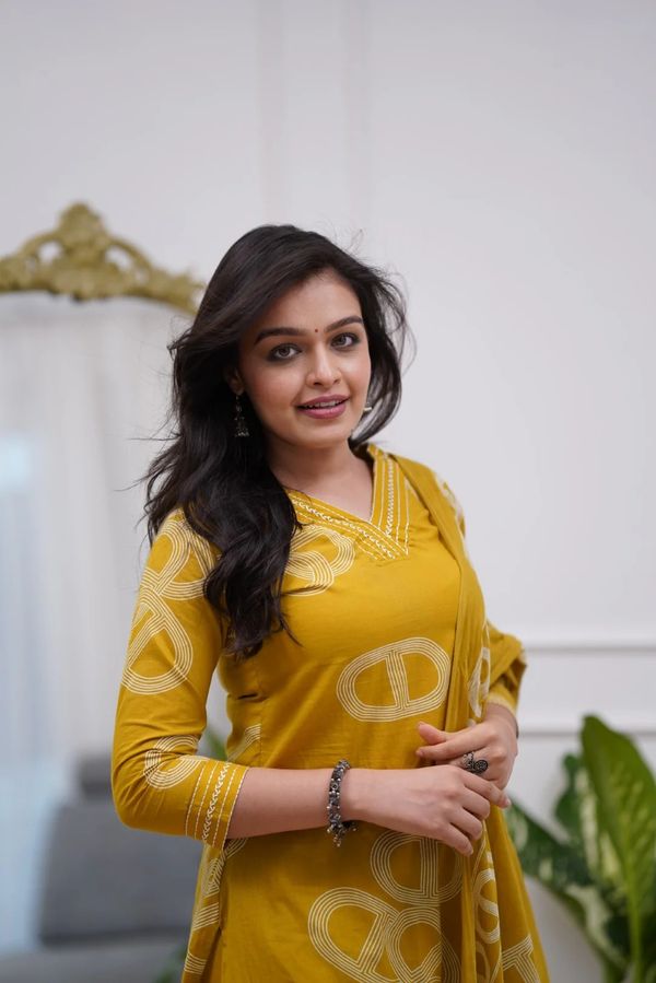 Yellow Chanderi Radiance Embroidered Suit