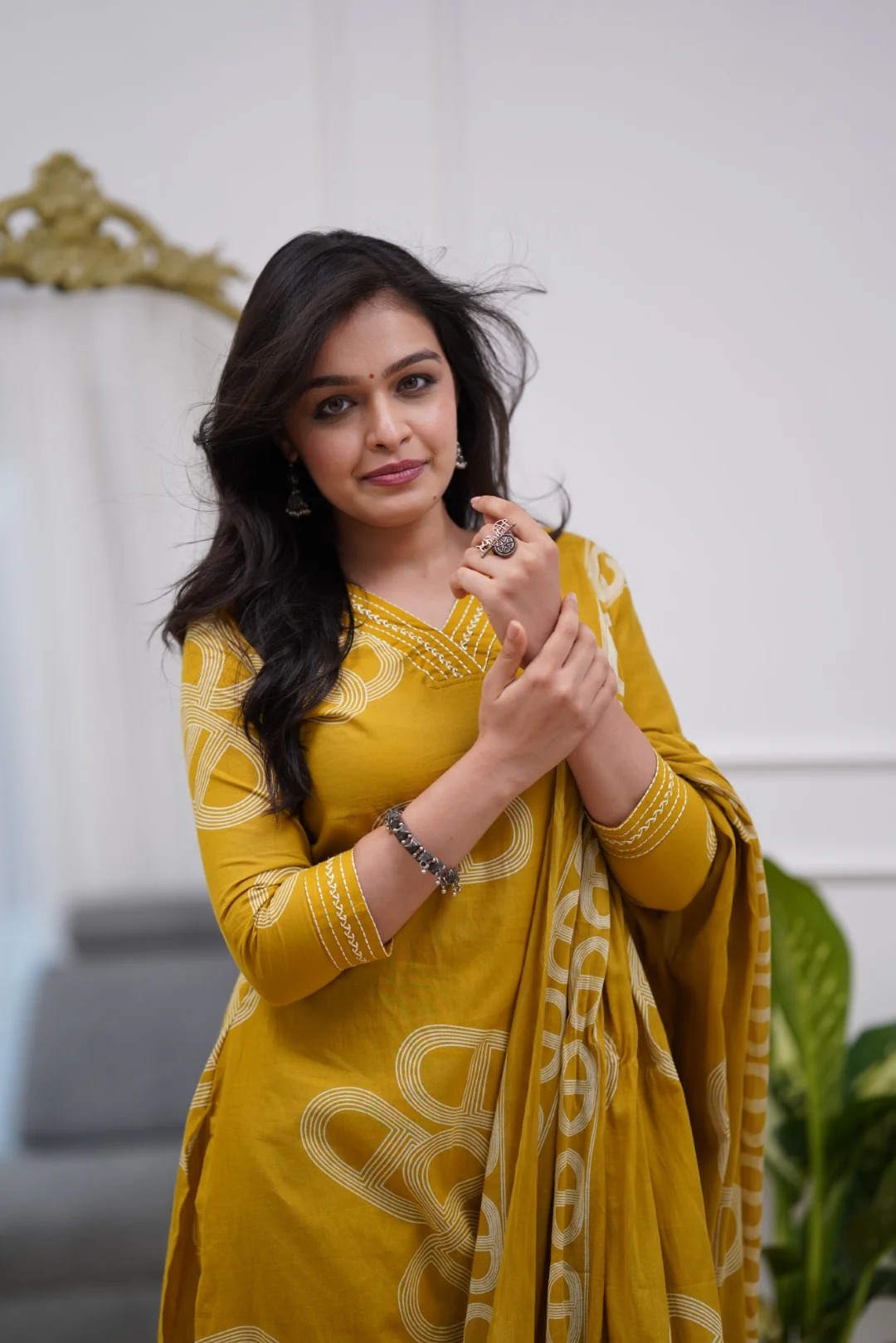 Yellow Chanderi Radiance Embroidered Suit