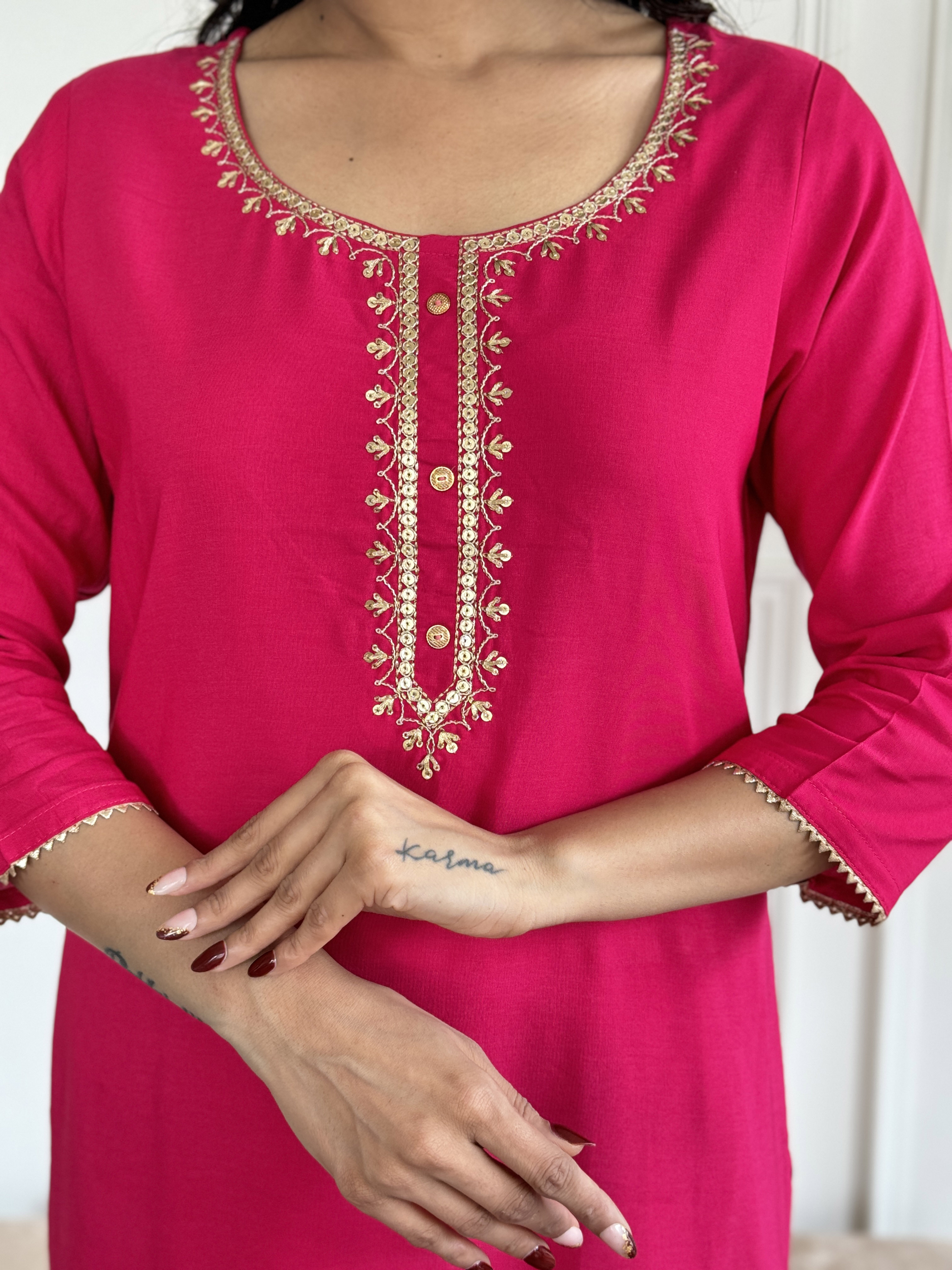 Elegance Embroidered Kurta Set
