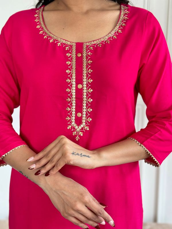 Elegance Embroidered Kurta Set