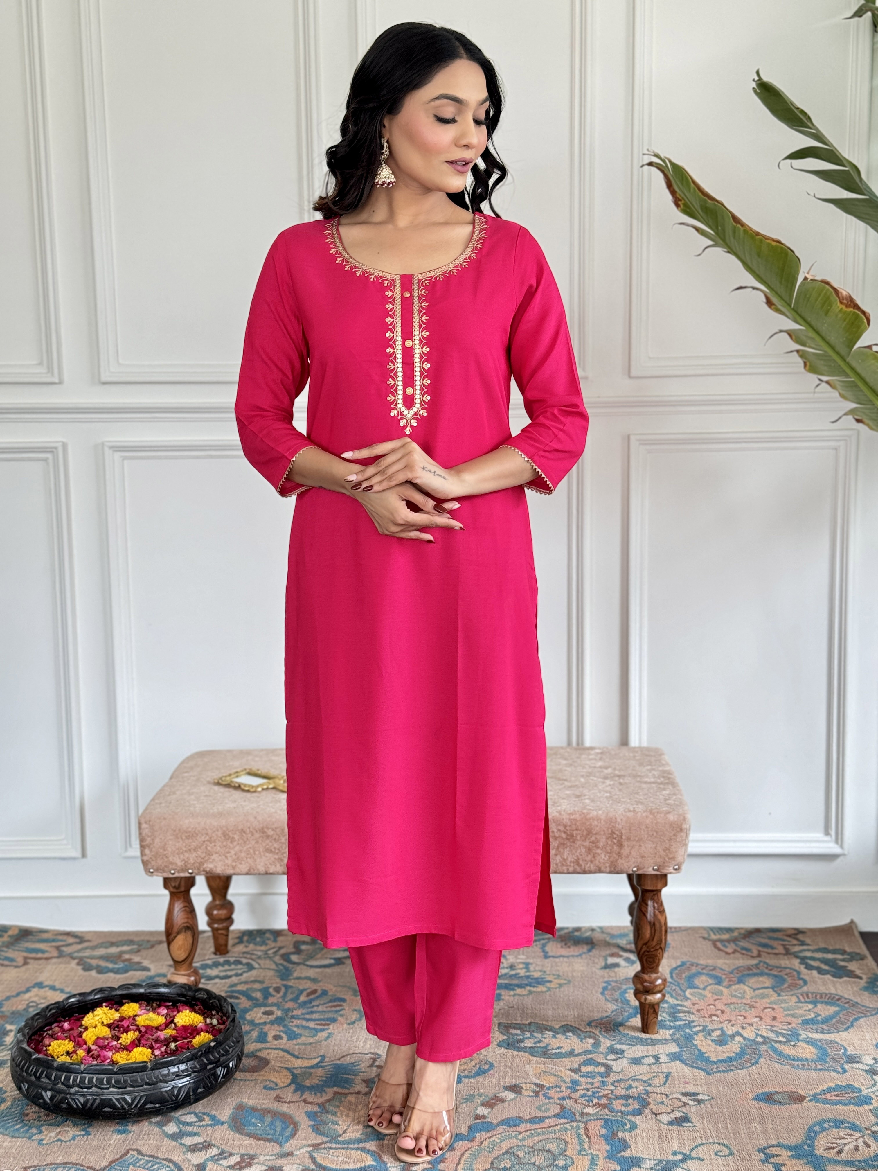 Elegance Embroidered Kurta Set