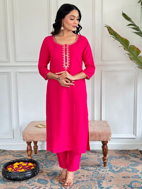 Elegance Embroidered Kurta Set