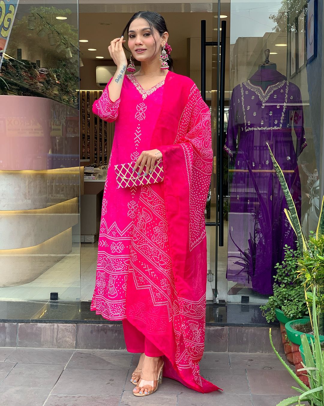 Pink Salt Gotapatti Salwar Suit Set