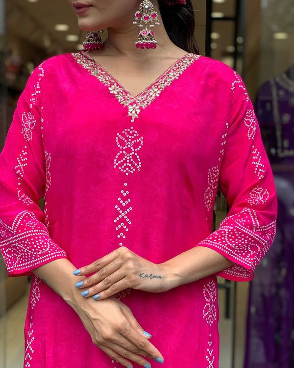 Pink Salt Gotapatti Salwar Suit Set