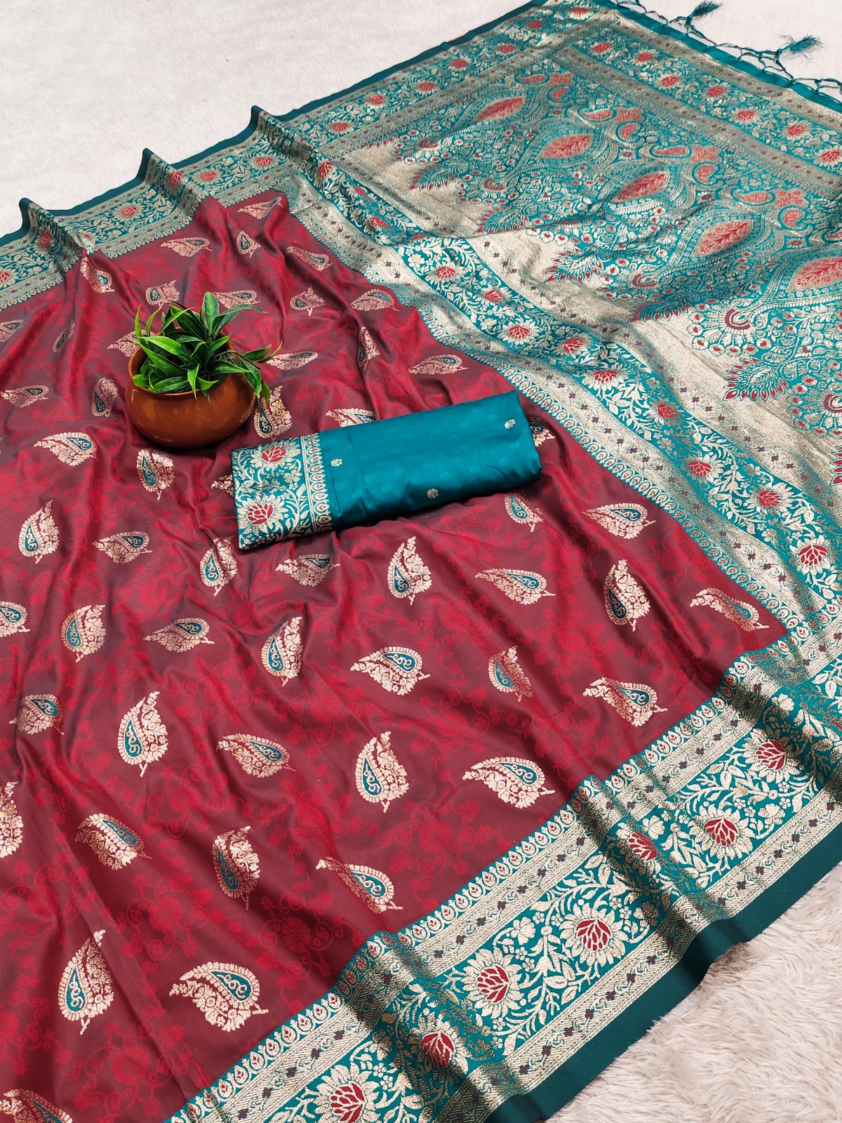 Royal Banarasi Soft Silk Zari Weave Saree