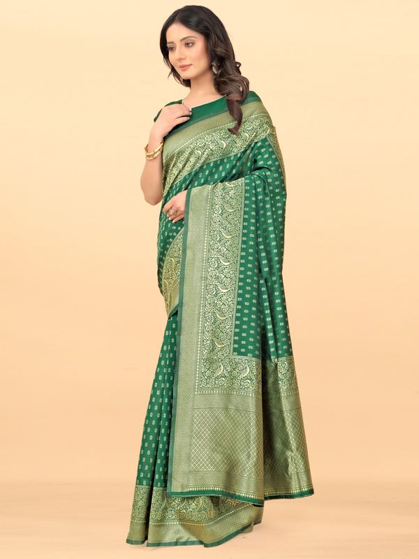 Banarasi Soft Silk Jacquard Zari Saree
