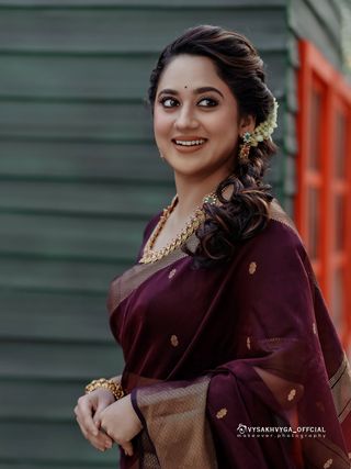 Maroon Banarasi Soft Silk Zari Weave Saree