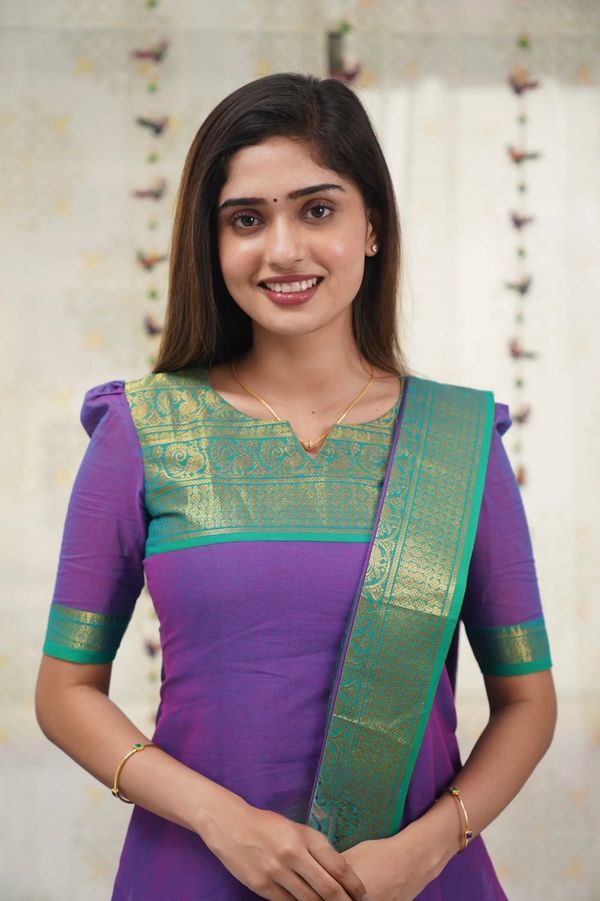 Kanchi Cotton Jacquard Kurti Dupatta Set