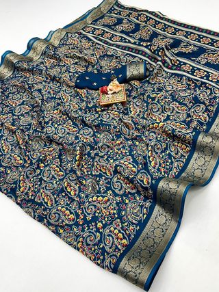 Classic Calcutta Moss Designer Saree