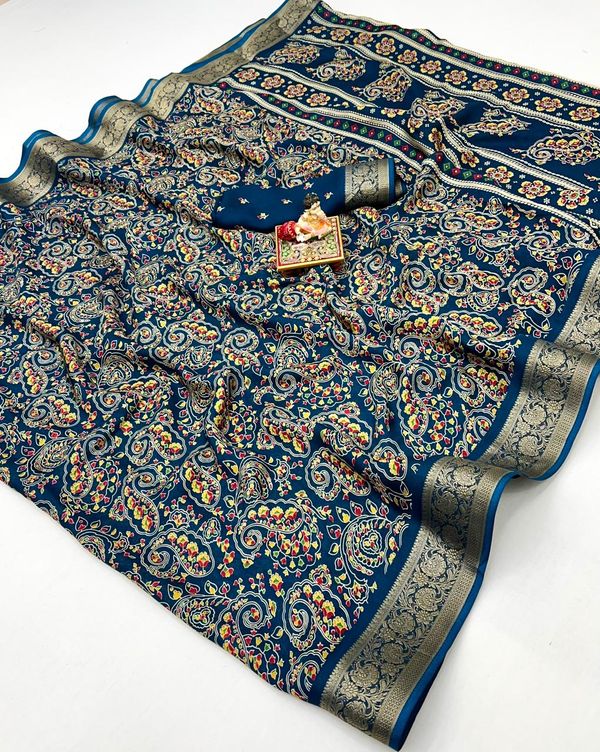 Classic Calcutta Moss Designer Saree