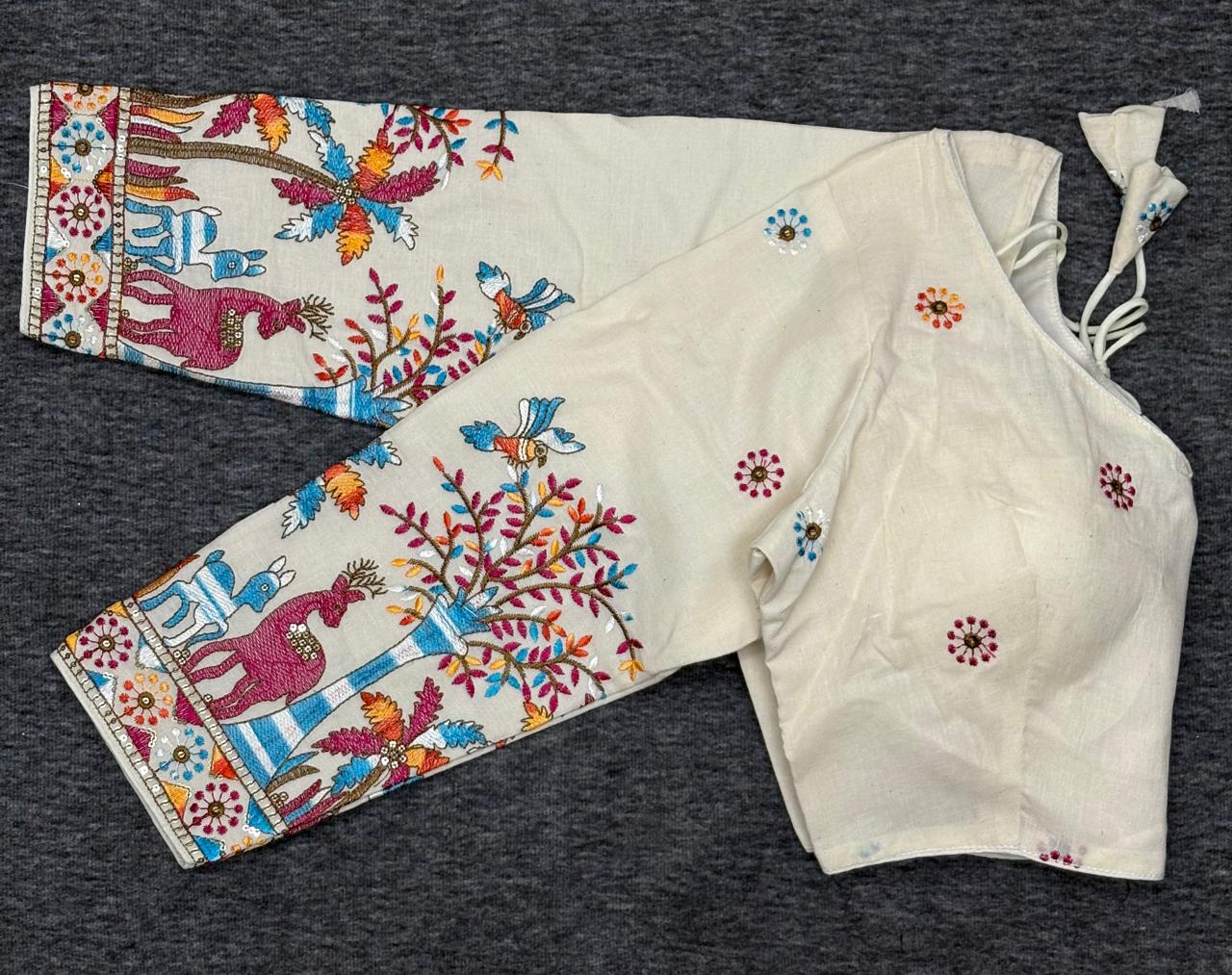 Classic Festive Wear Blouse for Stylish Saree Look