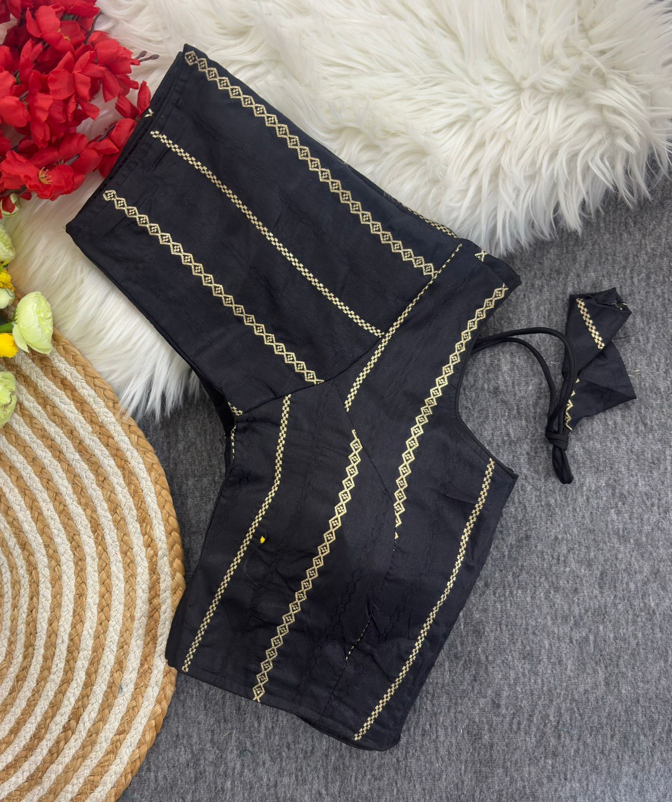 Banarasi Silk Golden Jari Padded Blouse for Women