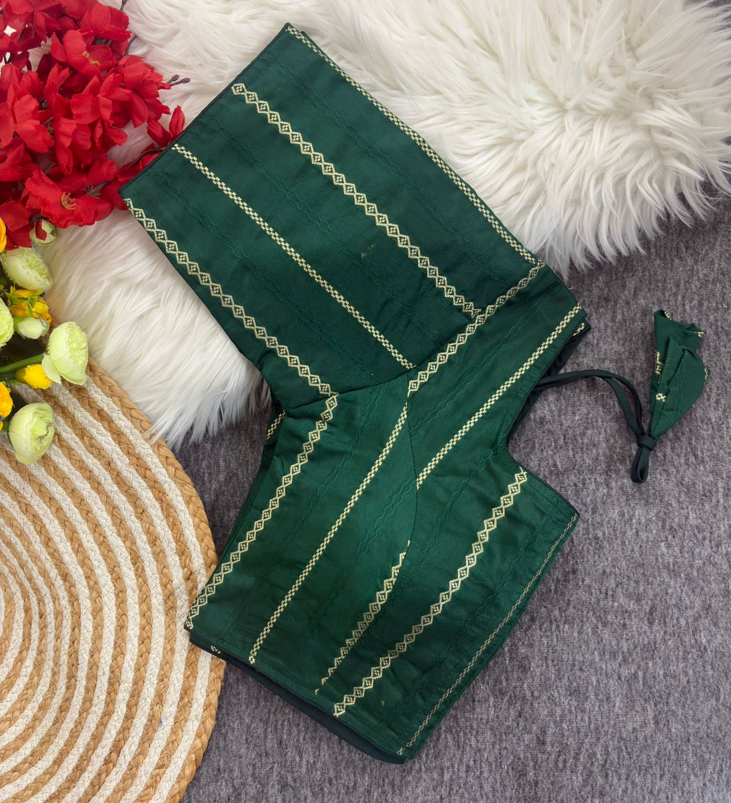 Banarasi Silk Golden Jari Padded Blouse for Women