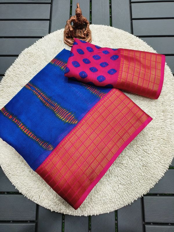 Festive Wear Blue Silk Saree for Women