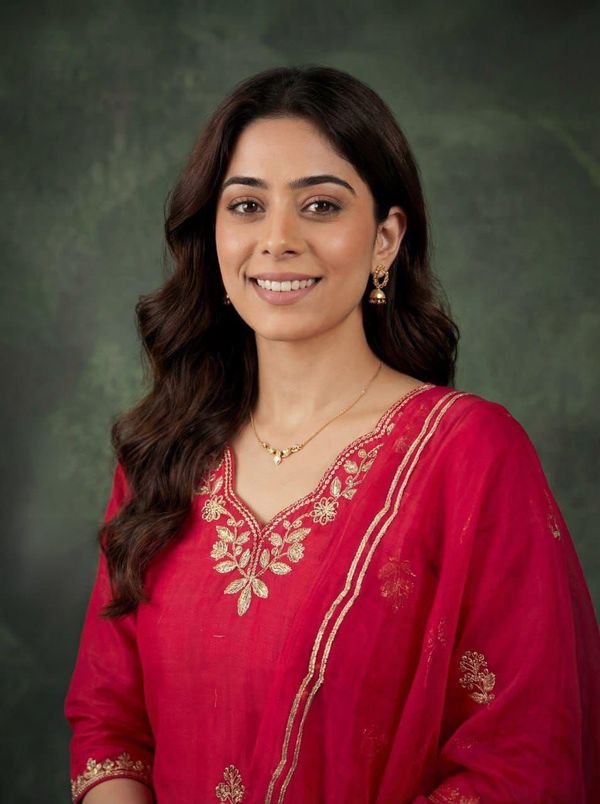 Red Cotton Embroidered Kurta Pant Dupatta Set Women