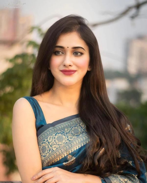 Teal Blue Lichi Silk Saree with Elegant Zari Border