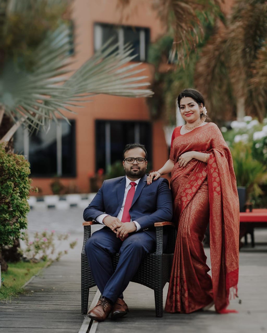 Red Lichi Silk Saree with Rich Golden Jacquard Work