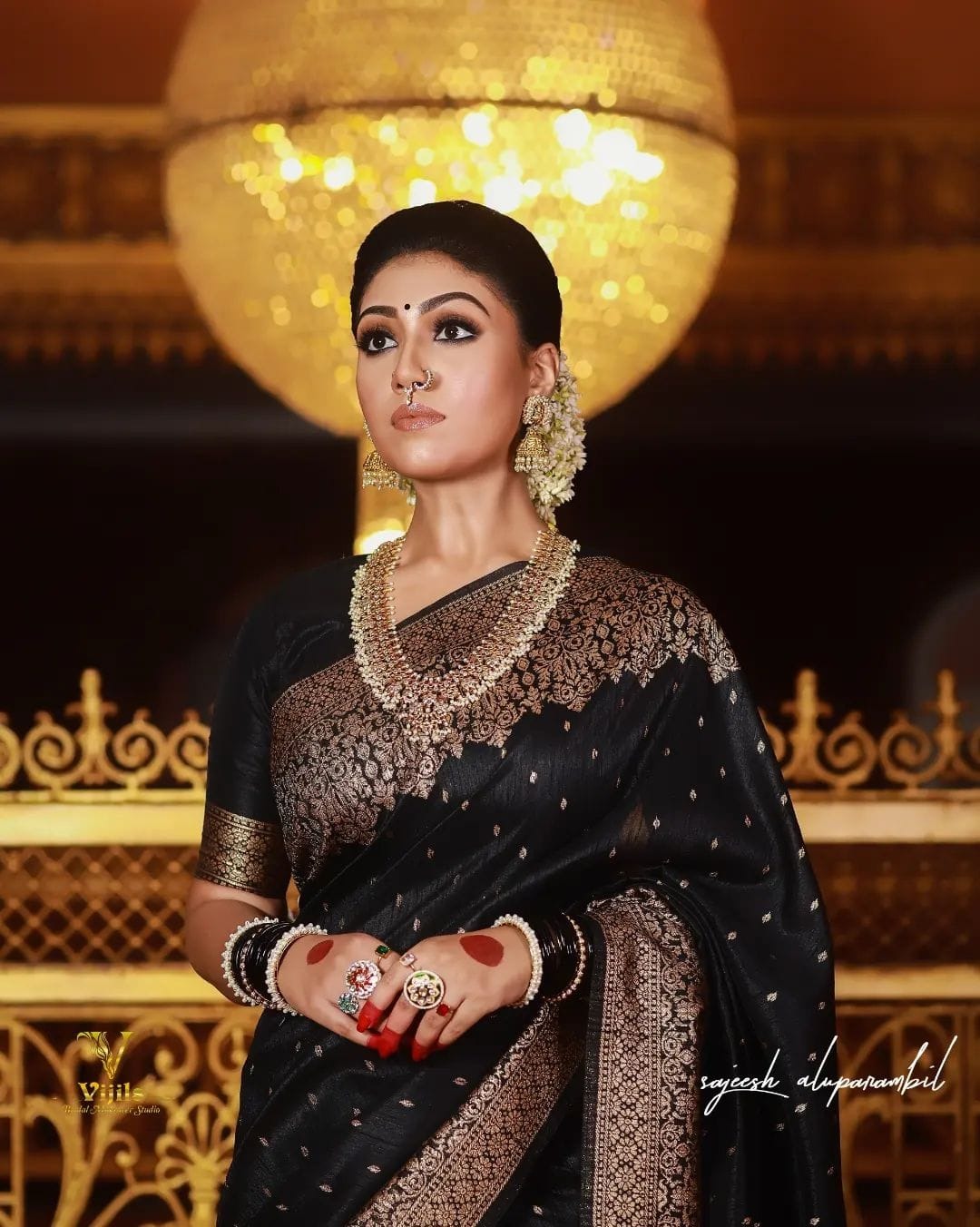 Black Soft Silk Banarasi Saree with Royal Jacquard Border