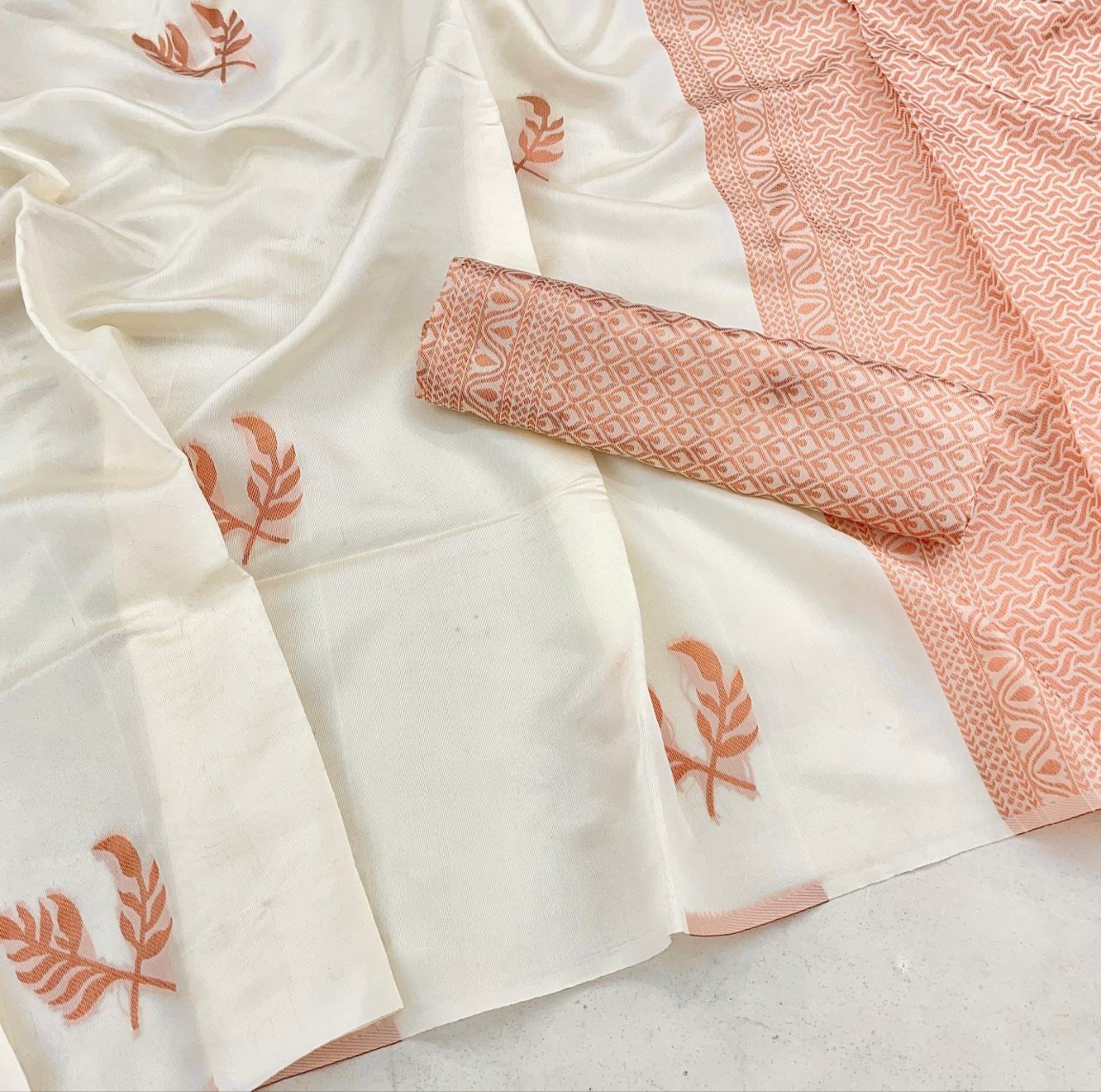 Elegant Cream Silk Saree with Minimal Zari Work