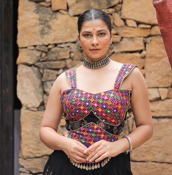 Designer Black Garba Lehenga Choli for Festive Season