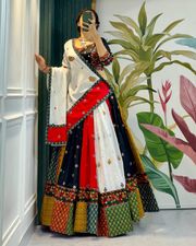 Vibrant Multicolor Navratri Lehenga Choli Set - multi color