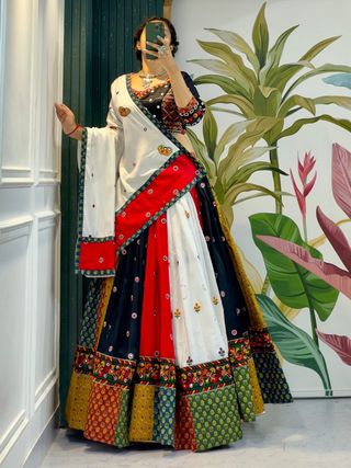 Vibrant Multicolor Navratri Lehenga Choli Set