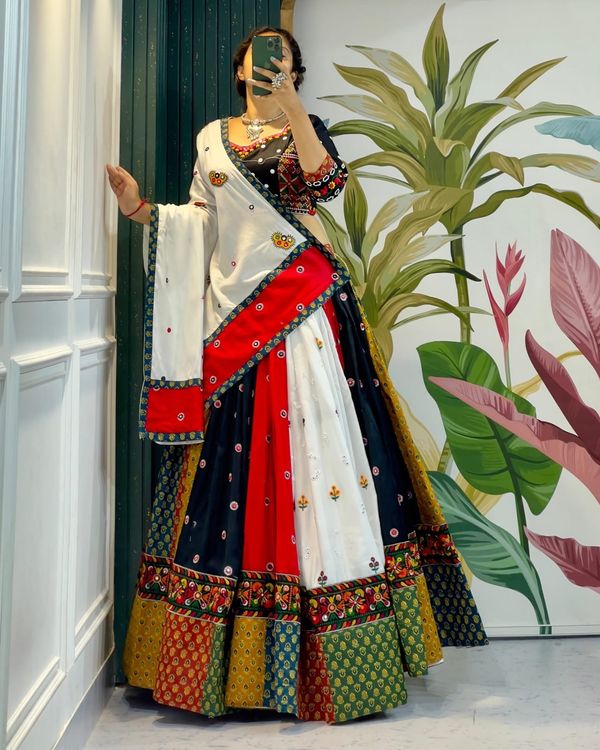 Vibrant Multicolor Navratri Lehenga Choli Set