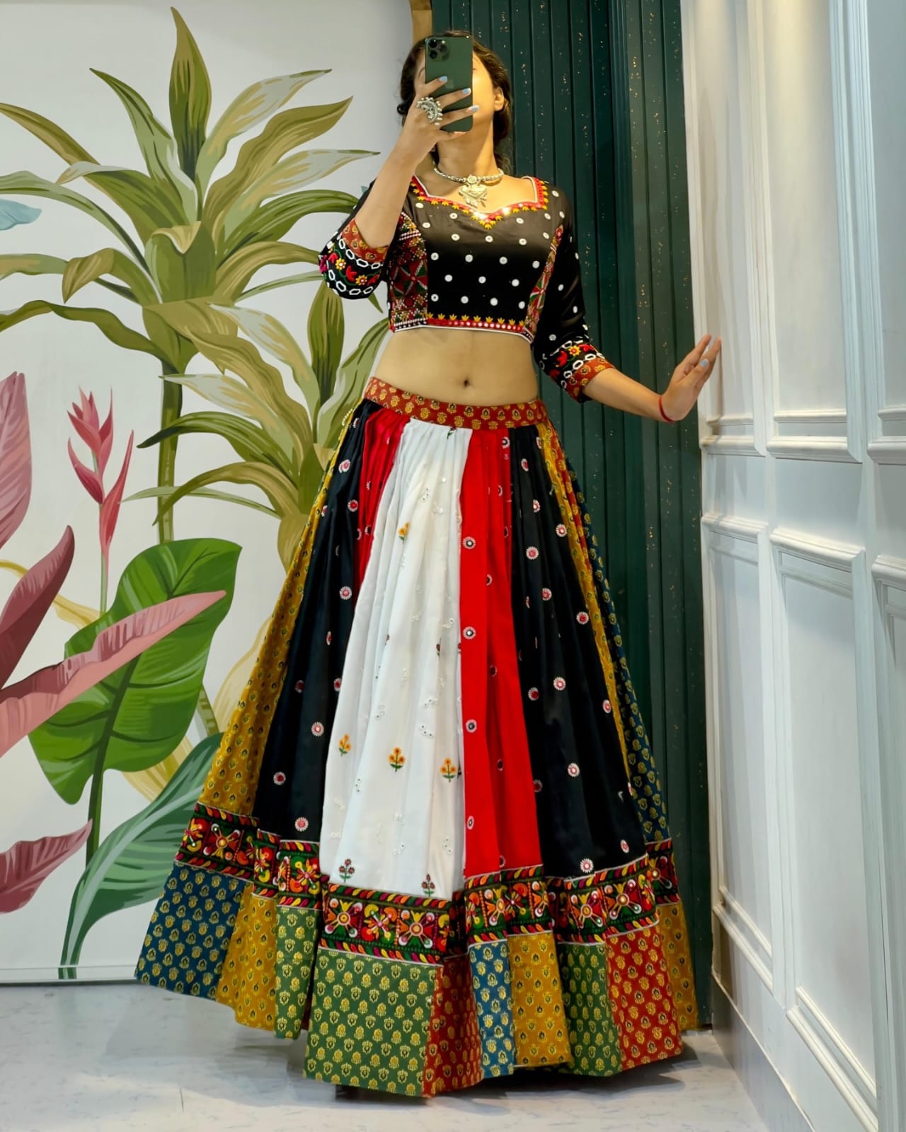 Vibrant Multicolor Navratri Lehenga Choli Set