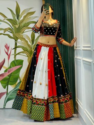 Vibrant Multicolor Navratri Lehenga Choli Set