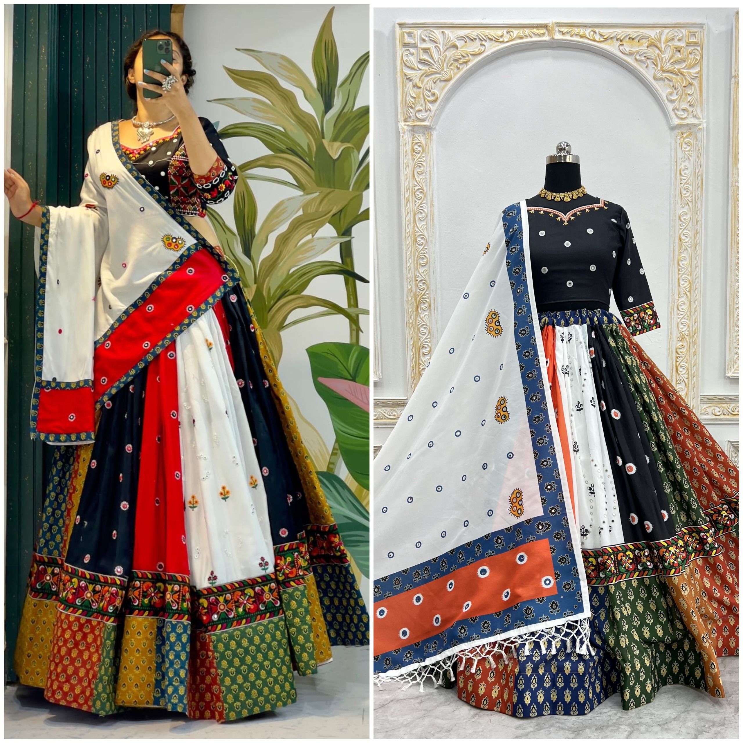Vibrant Multicolor Navratri Lehenga Choli Set