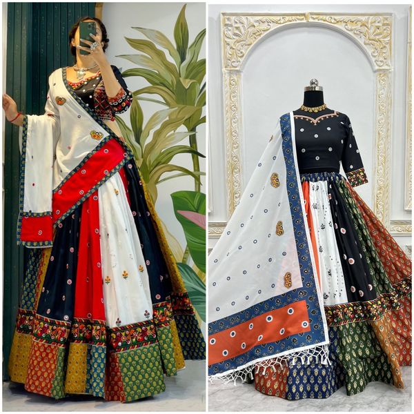 Vibrant Multicolor Navratri Lehenga Choli Set