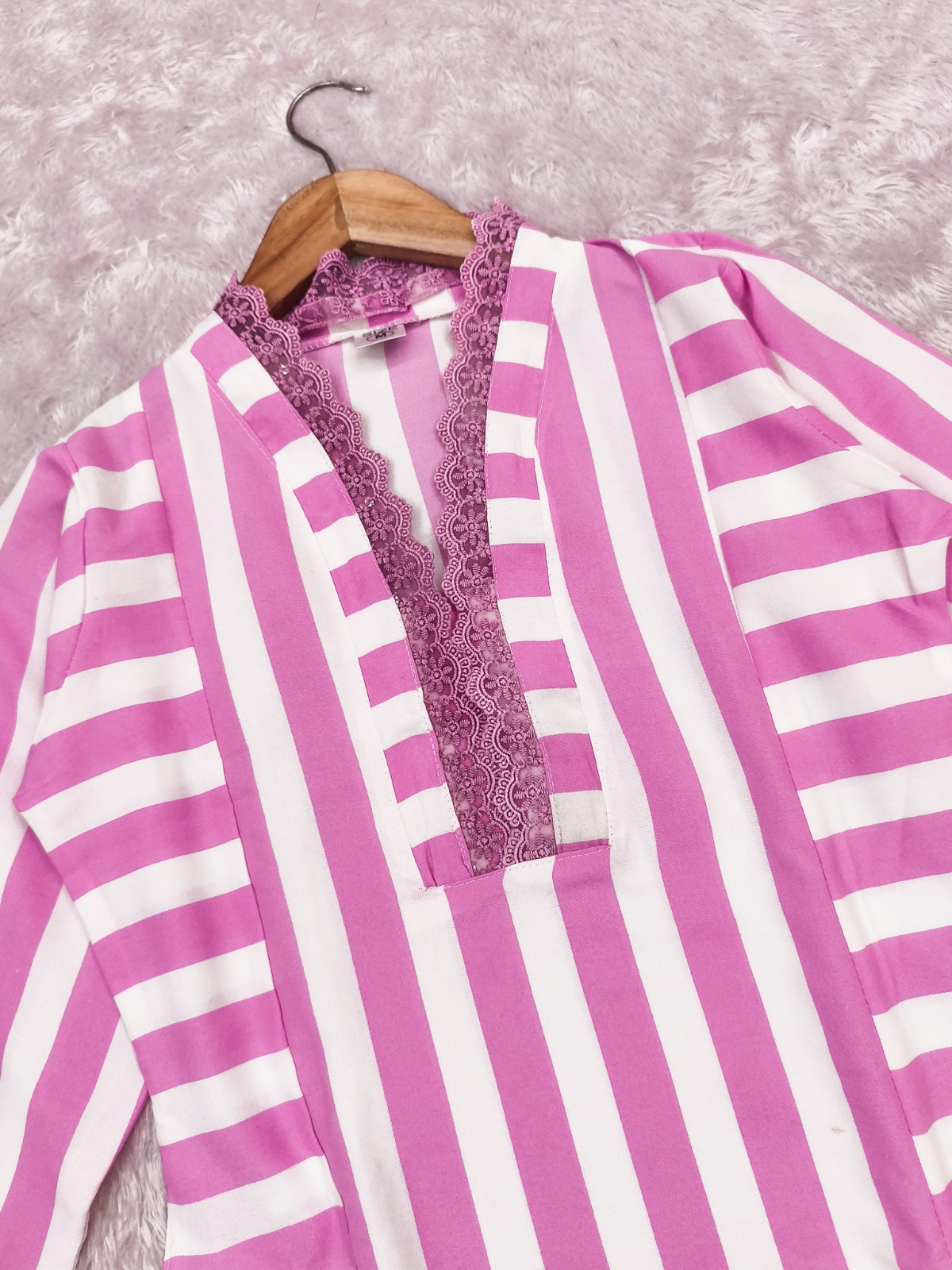 Elegant Lilac Straight Kurta with Palazzo Set