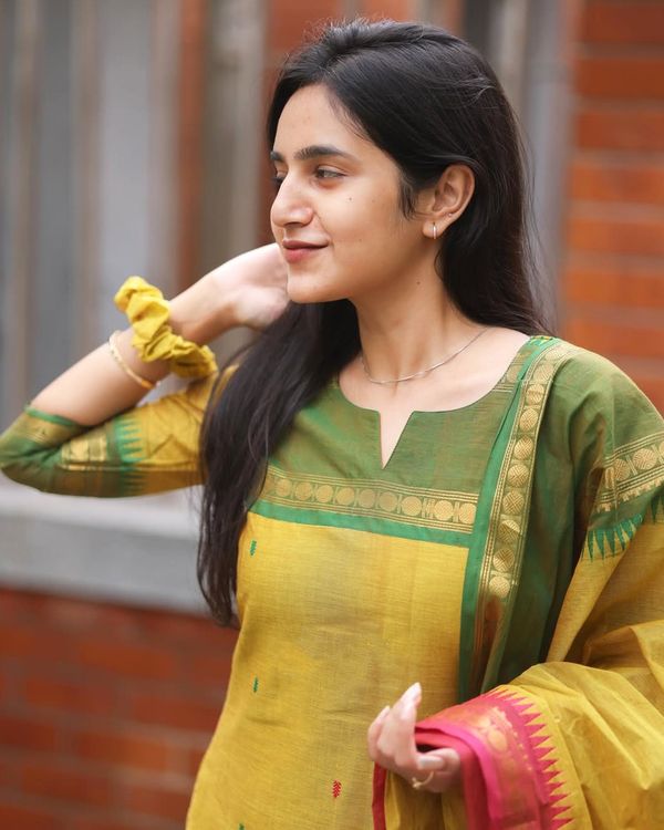 Yellow Royal Touch Kurti Set for Women